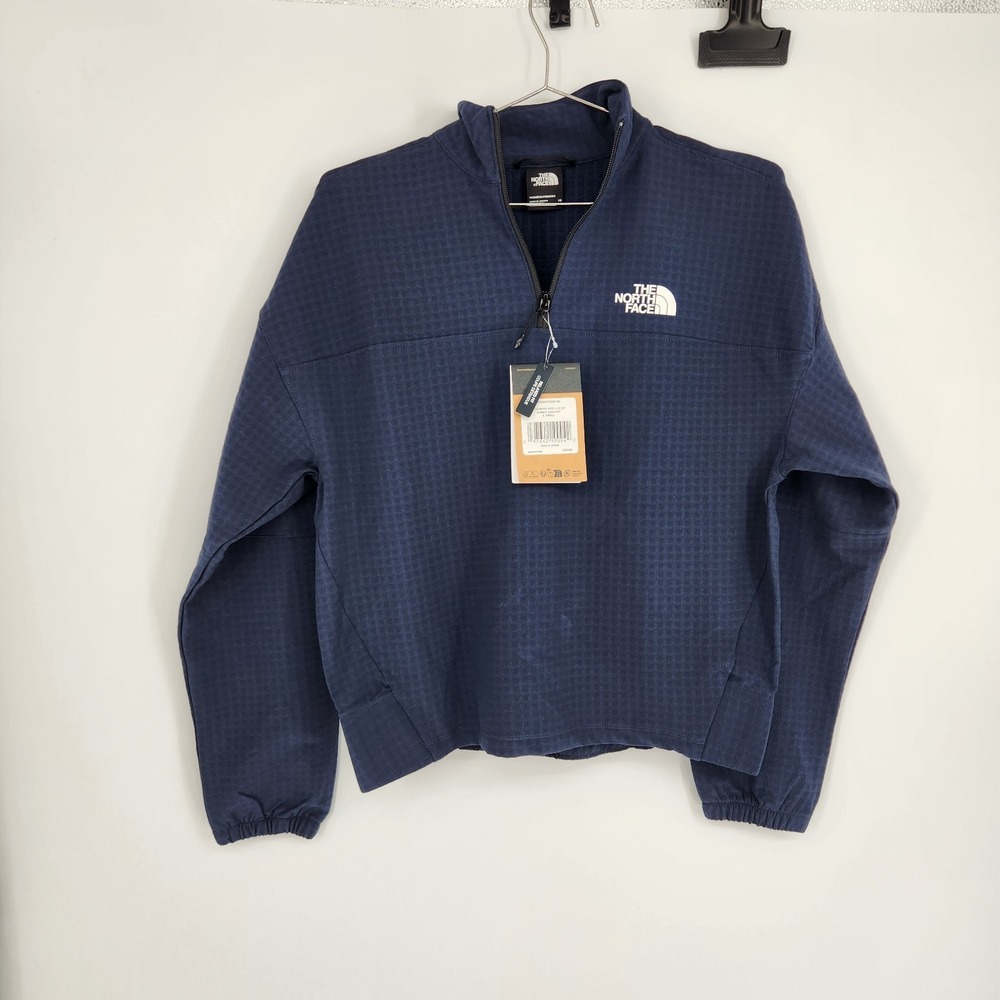The North Face Women's XS Summit Navy Tekware Grid 1/4 Zip NWT